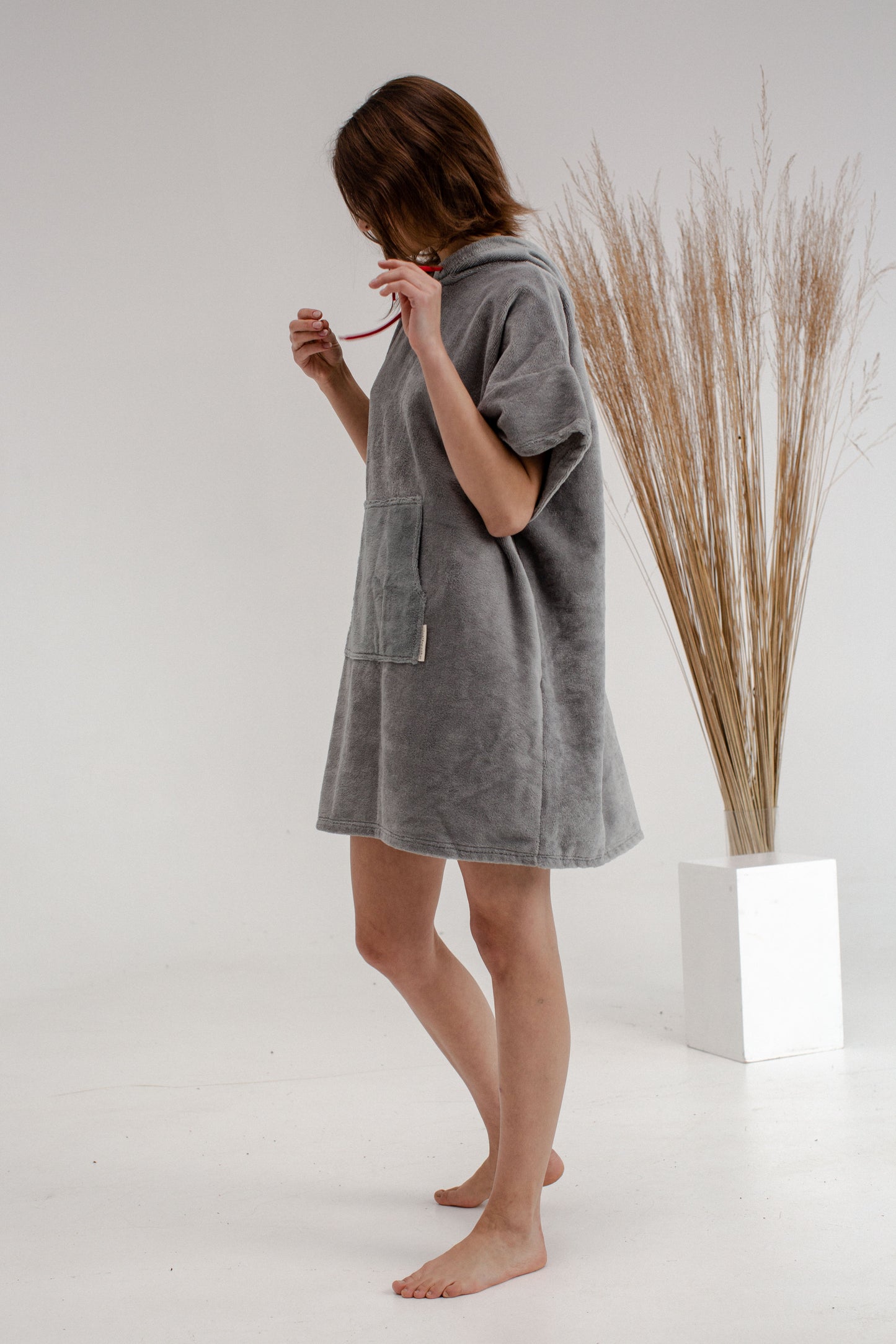 Grey Sky Adult Poncho