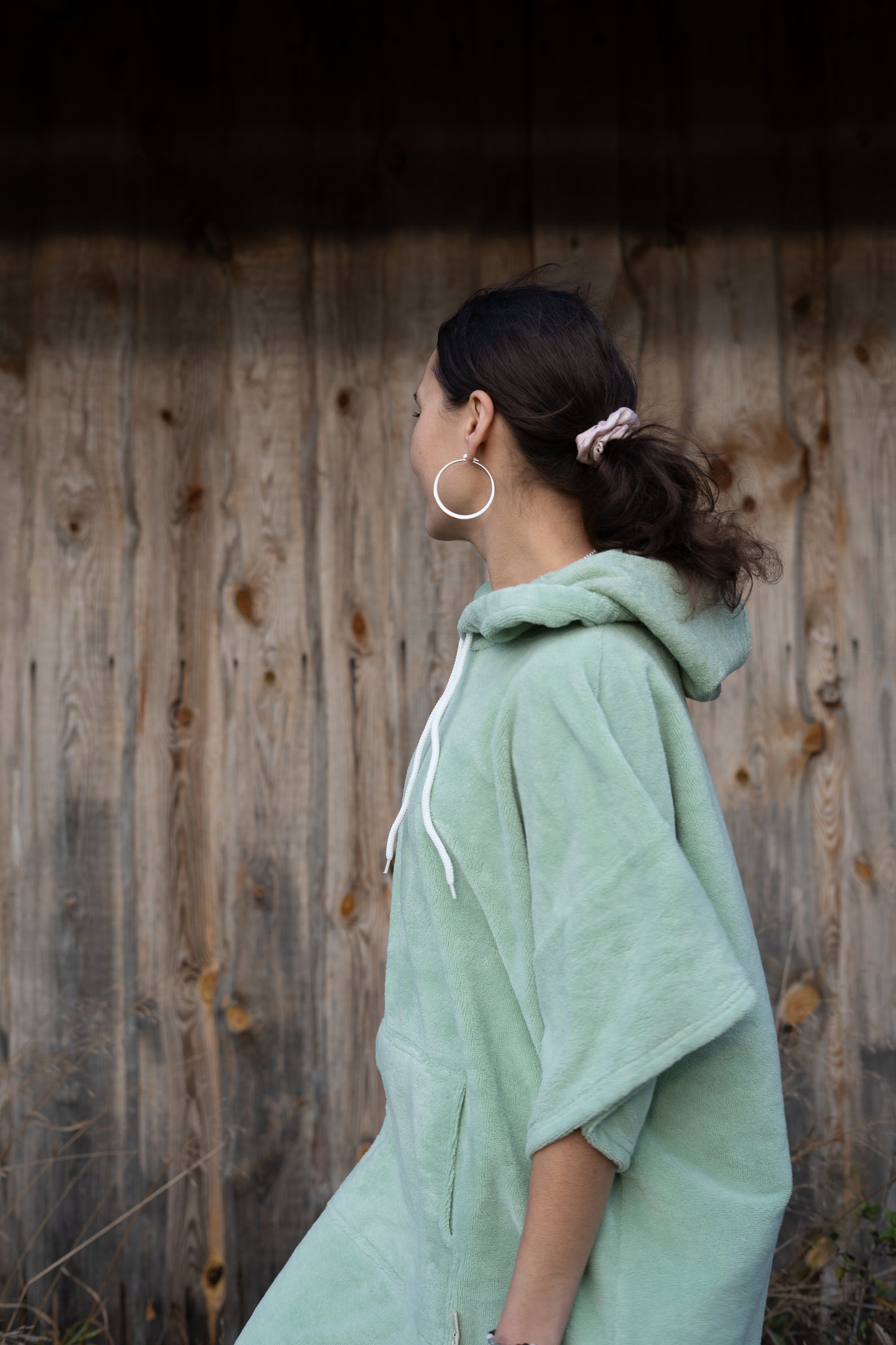 Natural Mint Adult Poncho