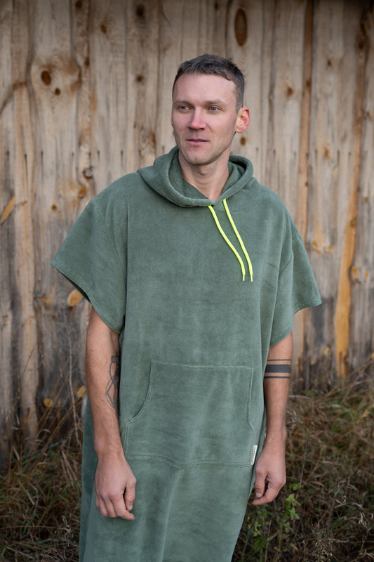 Deep Moss Adult Poncho