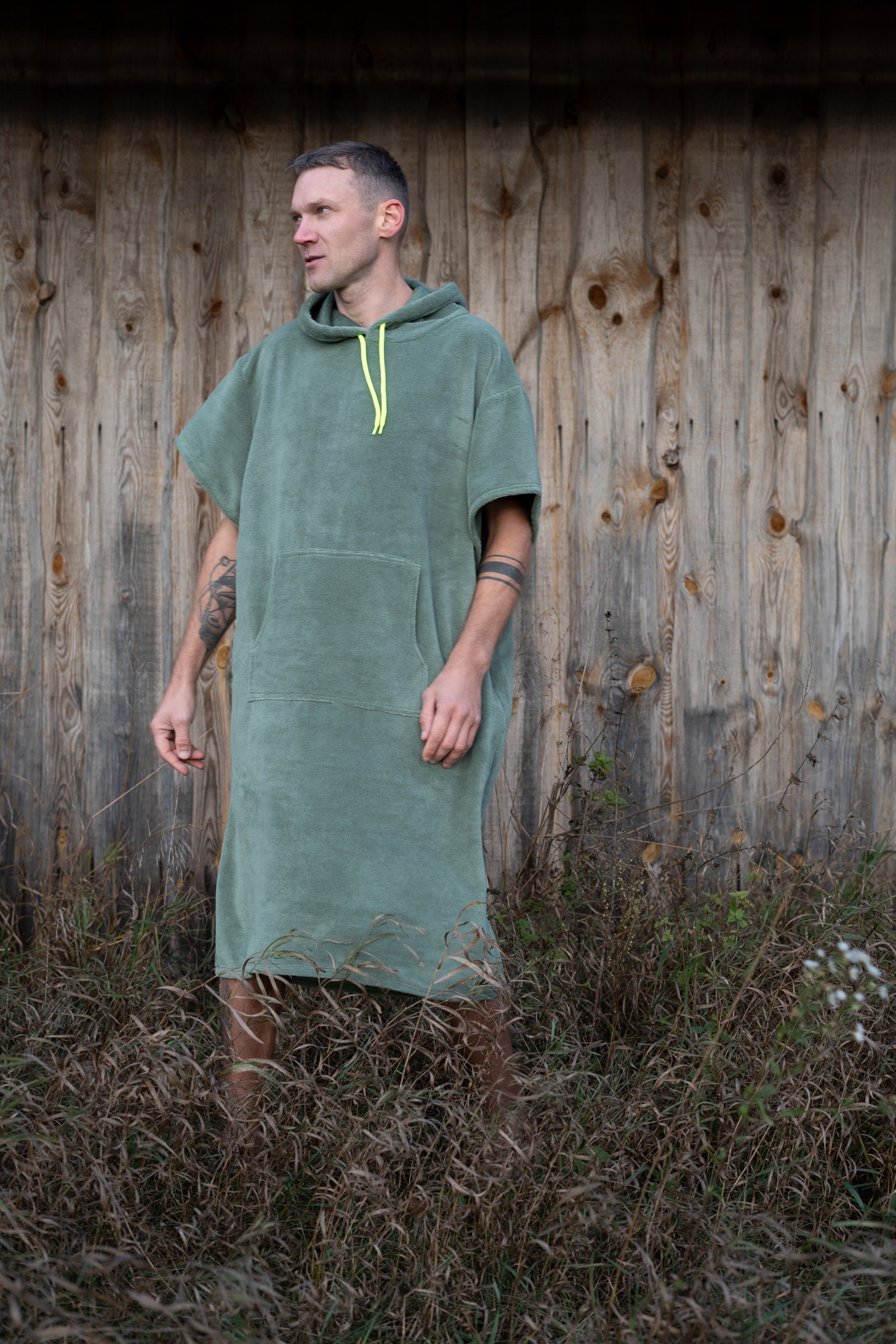 Deep Moss Adult Poncho