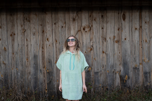 Natural Mint Adult Poncho