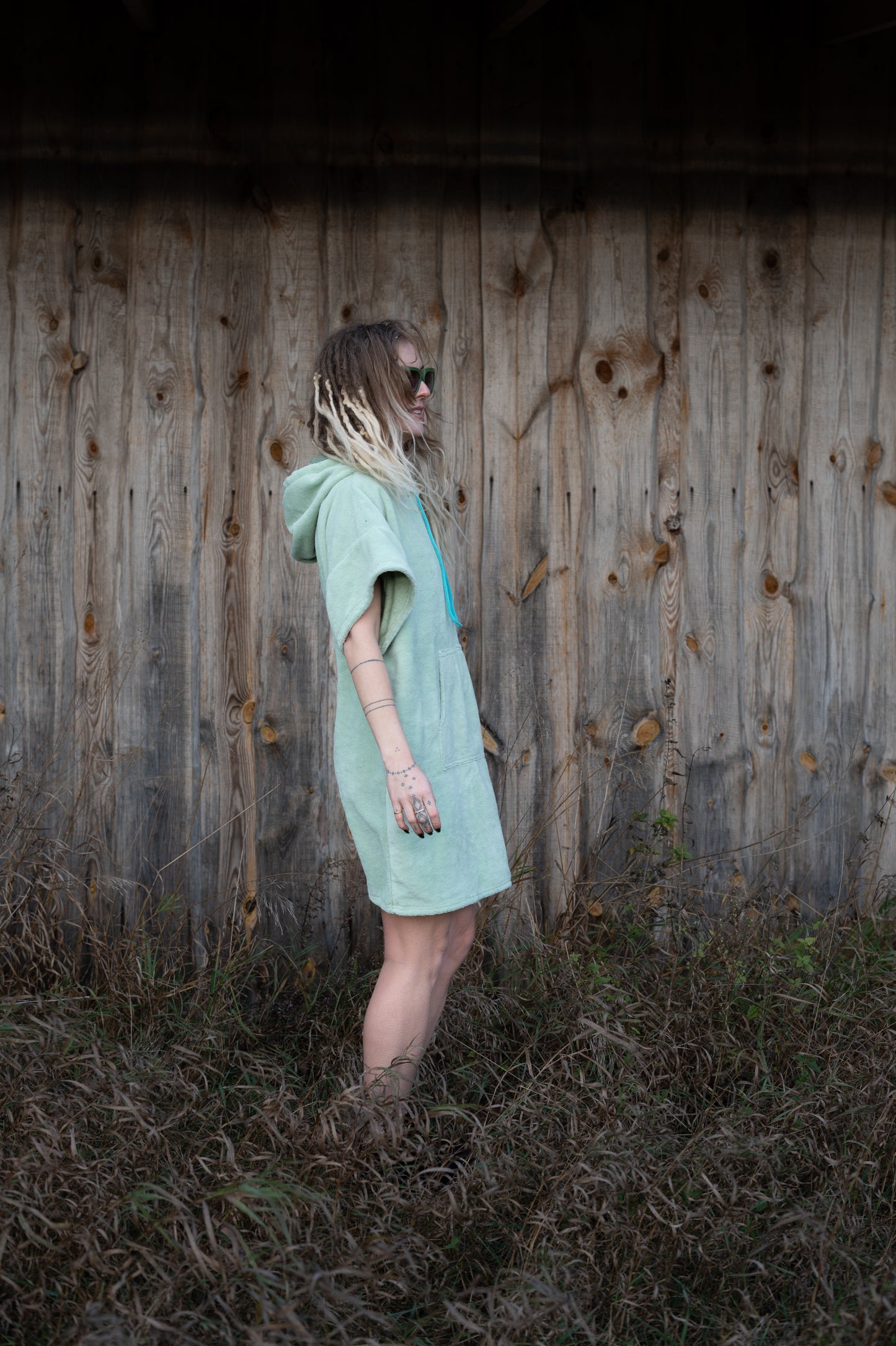 Natural Mint Adult Poncho