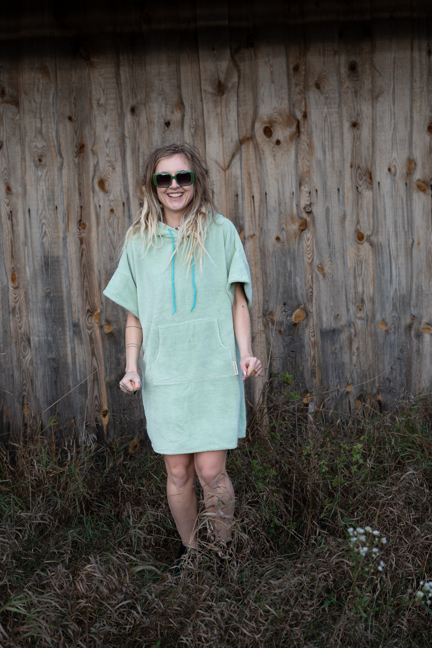 Natural Mint Adult Poncho