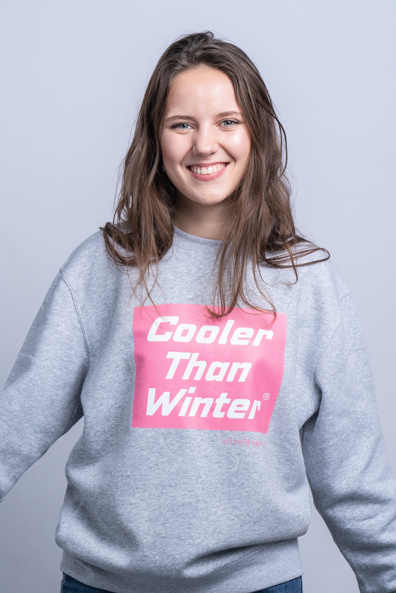 Sweater 'Cooler Than Winter' - Pink