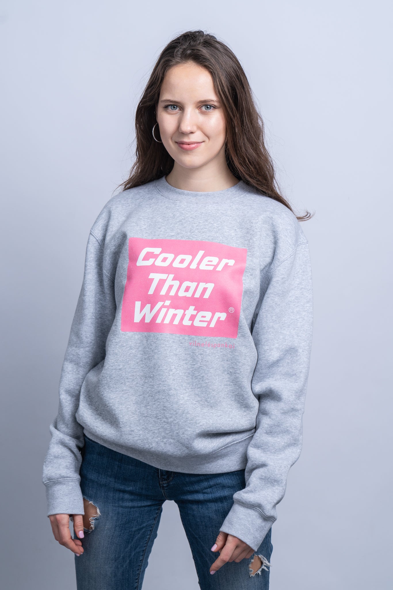 Sweater 'Cooler Than Winter' - Pink