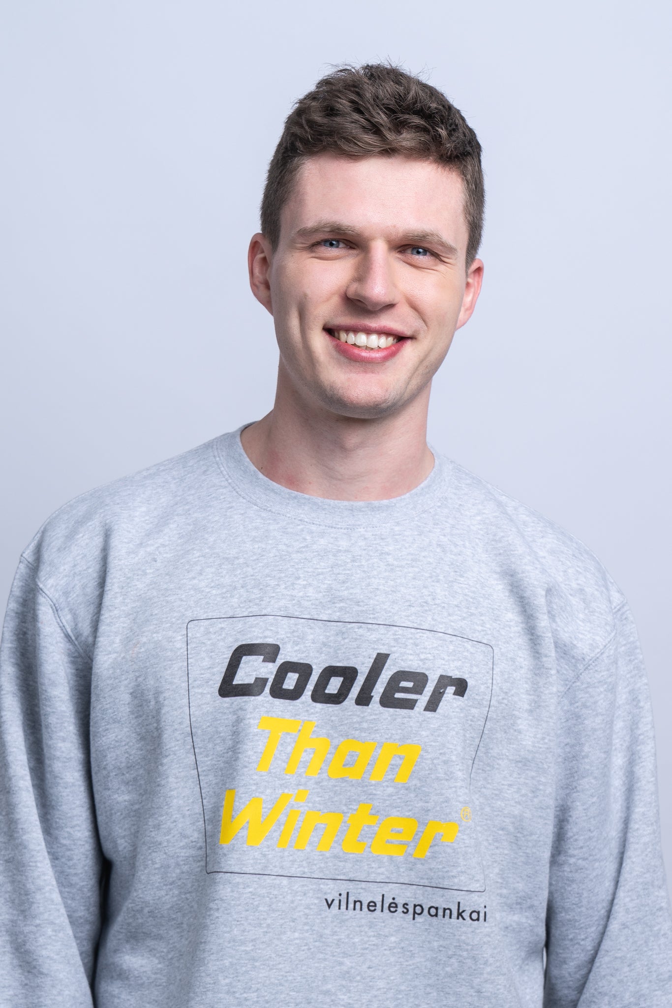 Sweater 'Cooler Than Winter' - Yellow