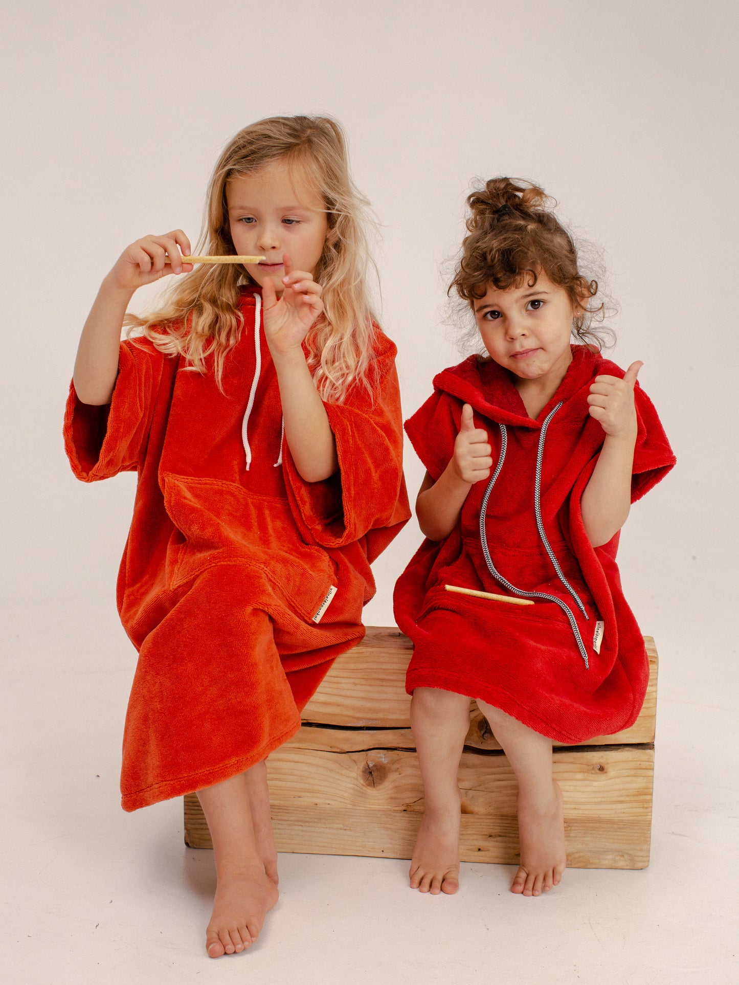 Night Coral Kids Poncho
