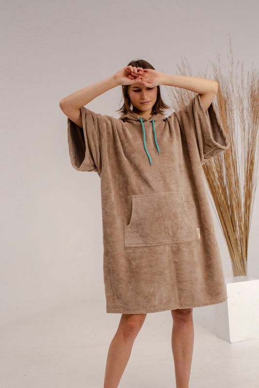 Cappuccino Rock Adult Poncho