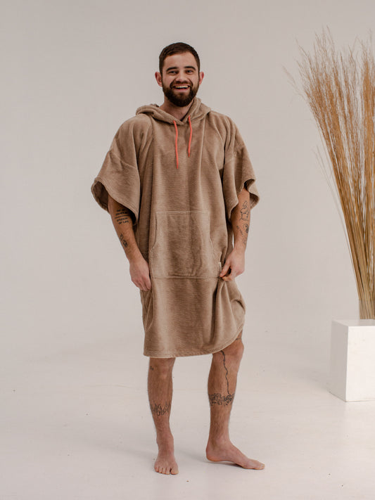 Cappuccino Rock Adult Poncho