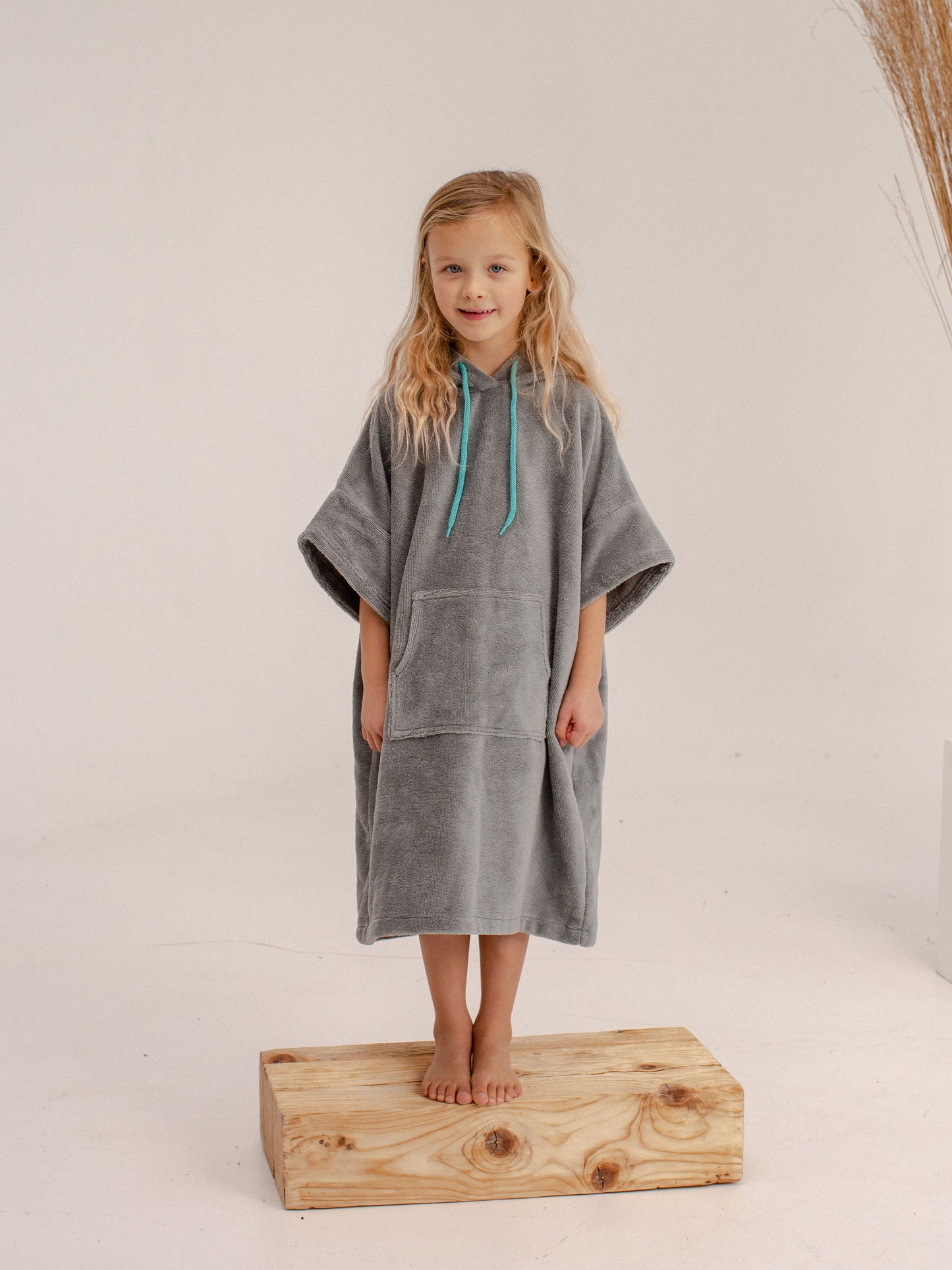 Grey Sky Kids Poncho