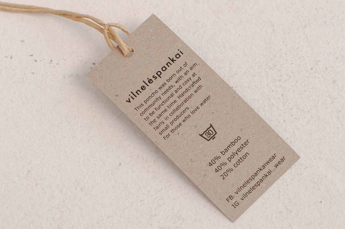 Black Sesamy Kids Poncho