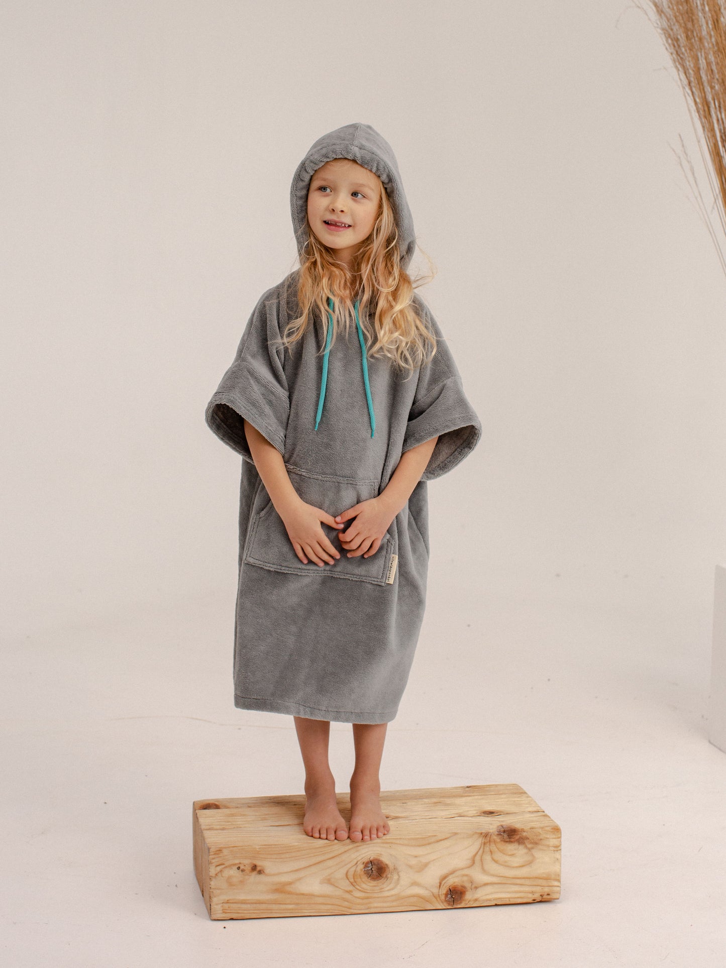 Grey Sky Kids Poncho