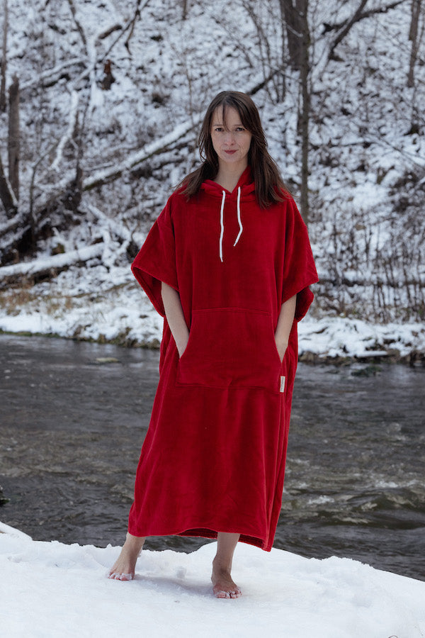 Night Coral Adult Poncho