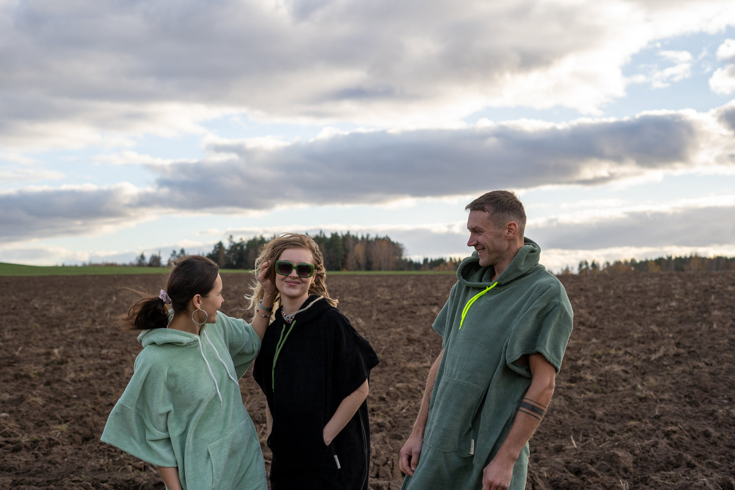 Deep Moss Adult Poncho