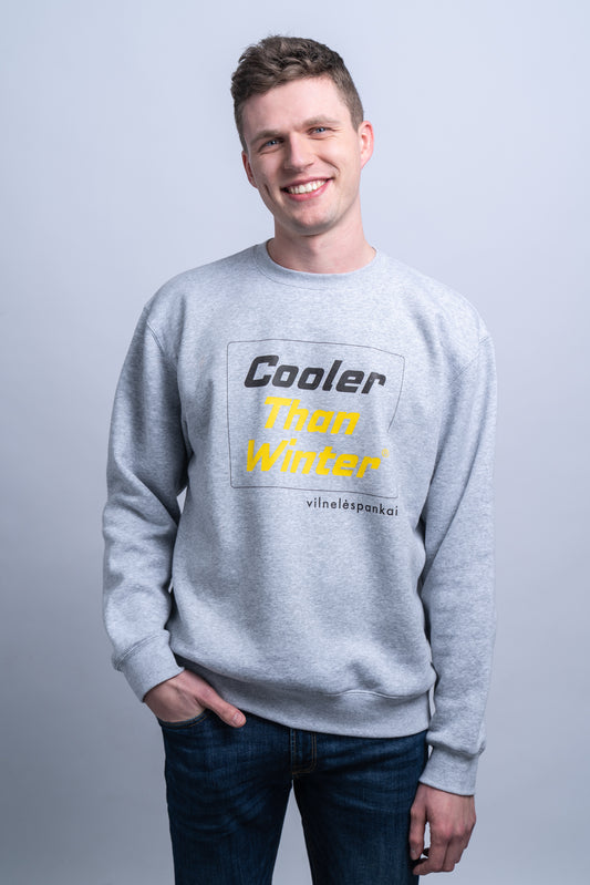 Sweater 'Cooler Than Winter' - Yellow