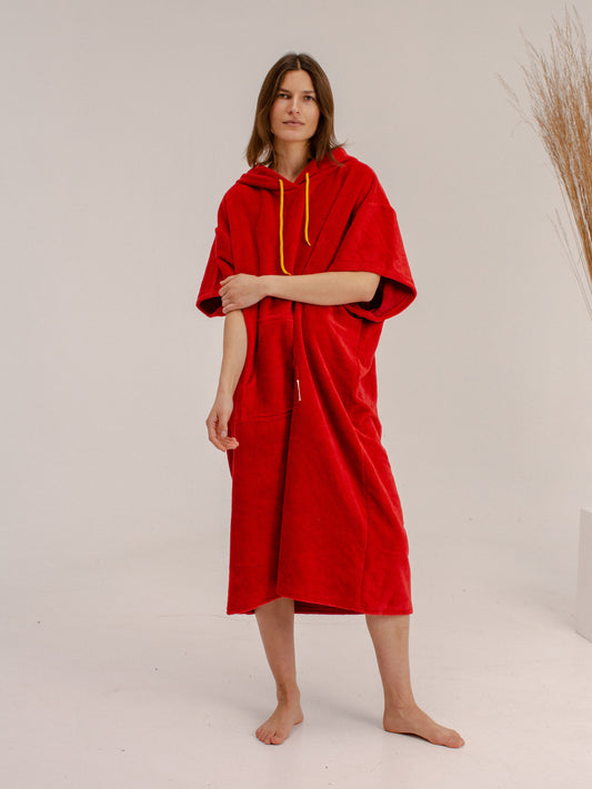 Night Coral Adult Poncho