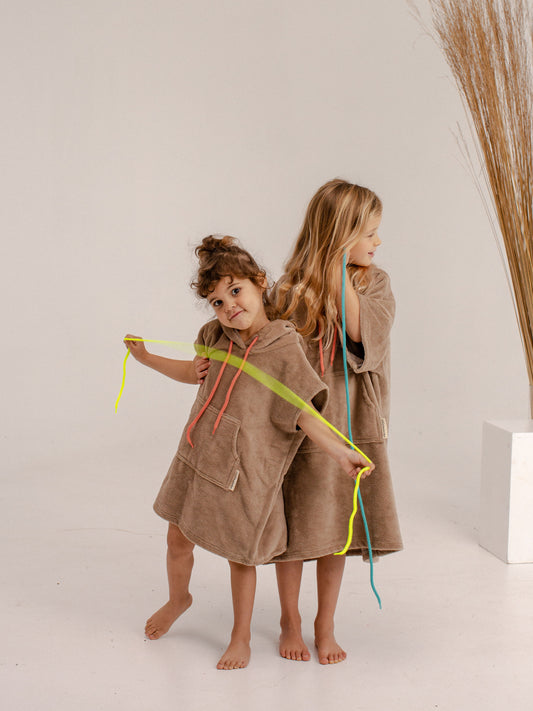 Cappuccino Rock Kids Poncho