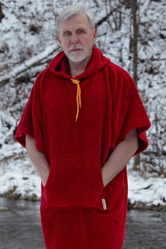 Night Coral Adult Poncho